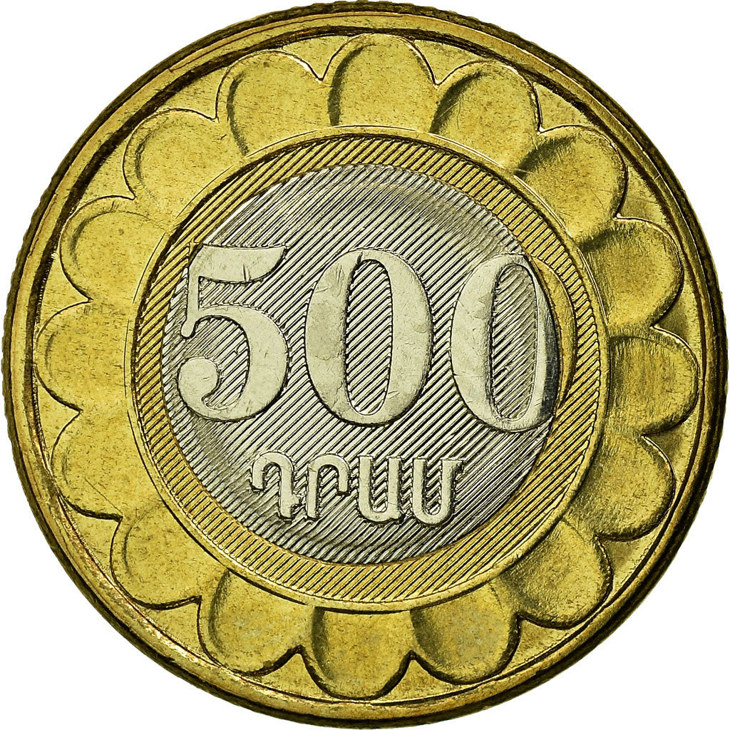 Coin, Armenia, 500 Dram, 2003, MS(63), Bi-Metallic, KM:97