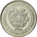 Coin, Armenia, 100 Dram, 2003, AU(55-58), Nickel plated steel, KM:95