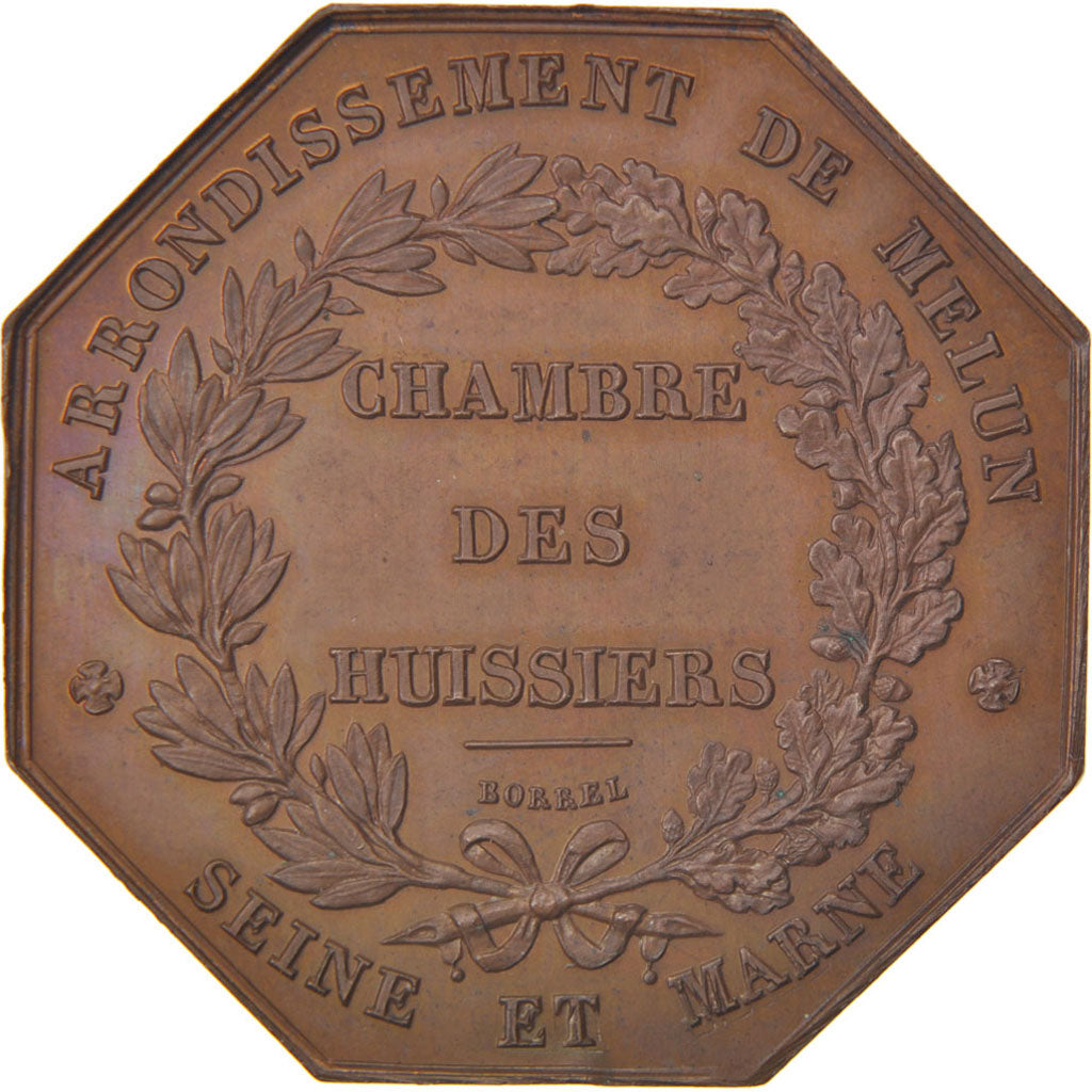 France, Justice, Token, MS(60-62), Borrel, Copper, 13.35