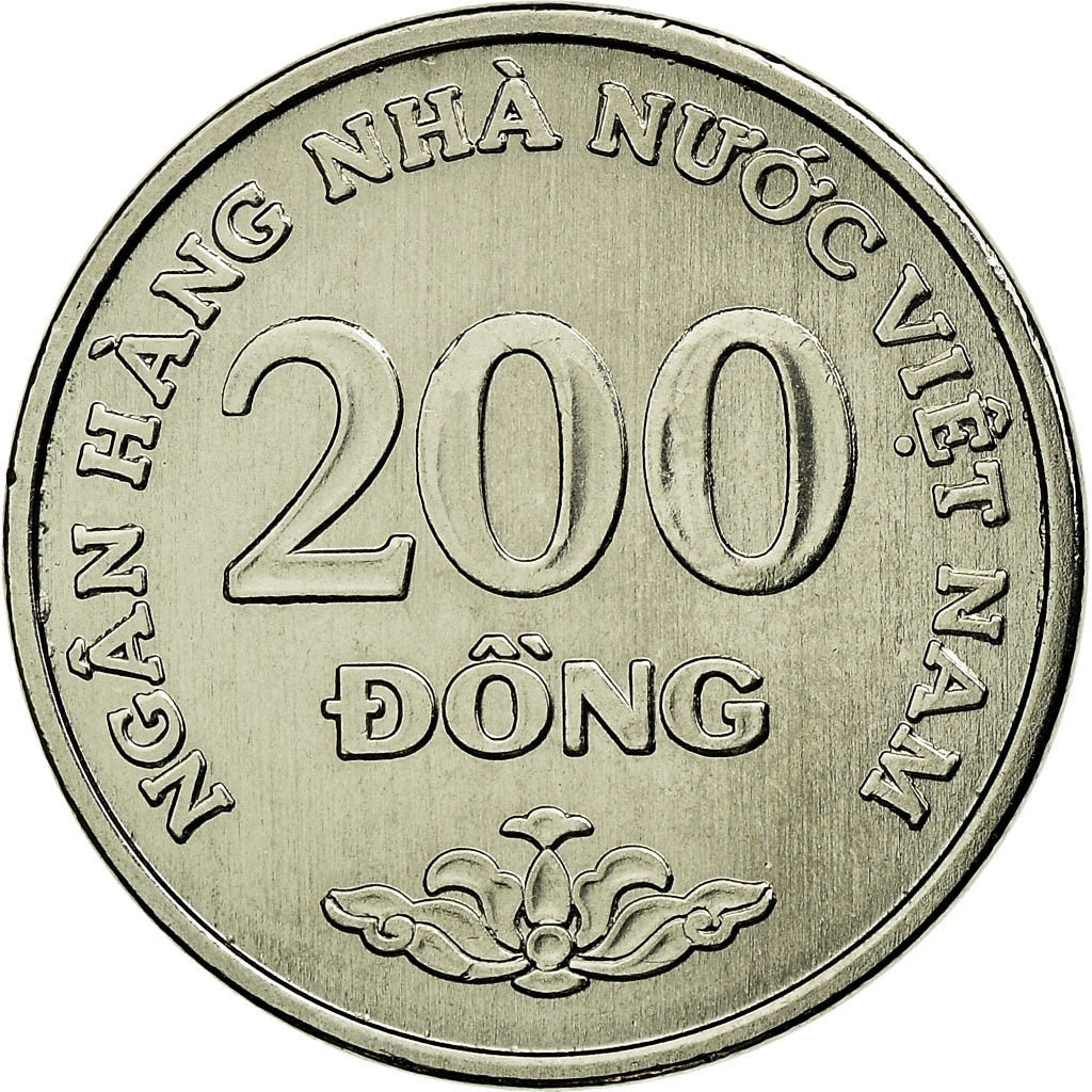 Coin, Vietnam, SOCIALIST REPUBLIC, 200 Dông, 2003, Vantaa, AU(55-58), Nickel