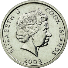 Coin, Cook Islands, Elizabeth II, Cent, 2003, Franklin Mint, MS(63), Aluminum
