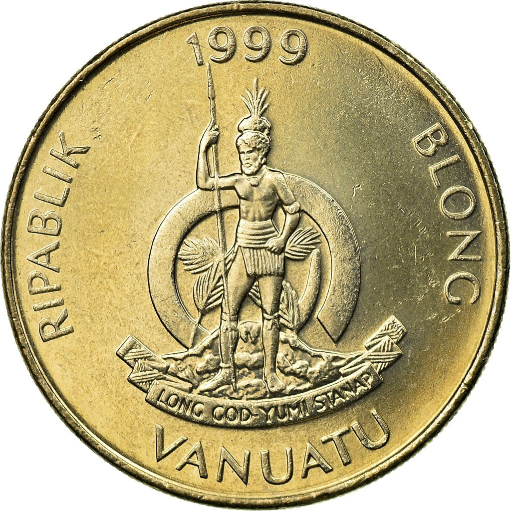 Coin, Vanuatu, 20 Vatu, 1999, British Royal Mint, AU(55-58), Copper-nickel, KM:7