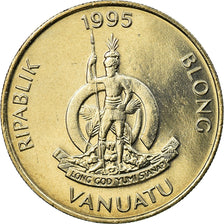 Coin, Vanuatu, 10 Vatu, 1995, British Royal Mint, MS(63), Copper-nickel, KM:6