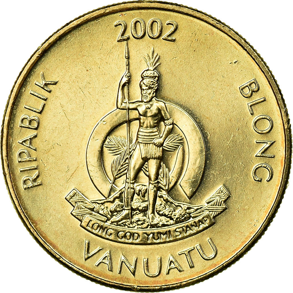 Moneta, Vanuatu, 100 Vatu, 2002, British Royal Mint, SPL-, Nichel-ottone, KM:9