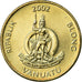 Moneta, Vanuatu, 100 Vatu, 2002, British Royal Mint, SPL-, Nichel-ottone, KM:9