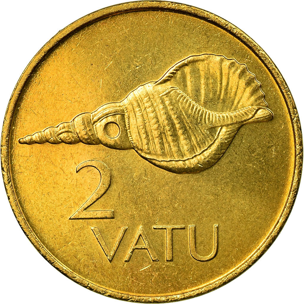 Moneta, Vanuatu, 2 Vatu, 1999, British Royal Mint, BB, Nichel-ottone, KM:4