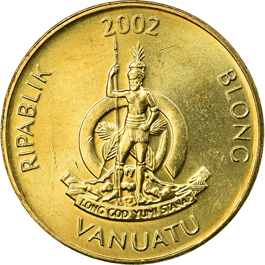 Moneta, Vanuatu, Vatu, 2002, British Royal Mint, BB, Nichel-ottone, KM:3