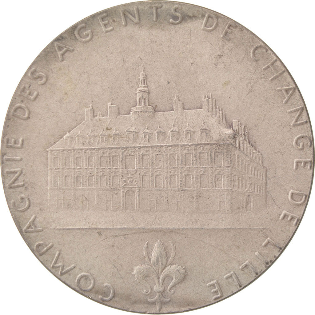 France, Bank, Token, AU(55-58), Roty, Silver, 20.40