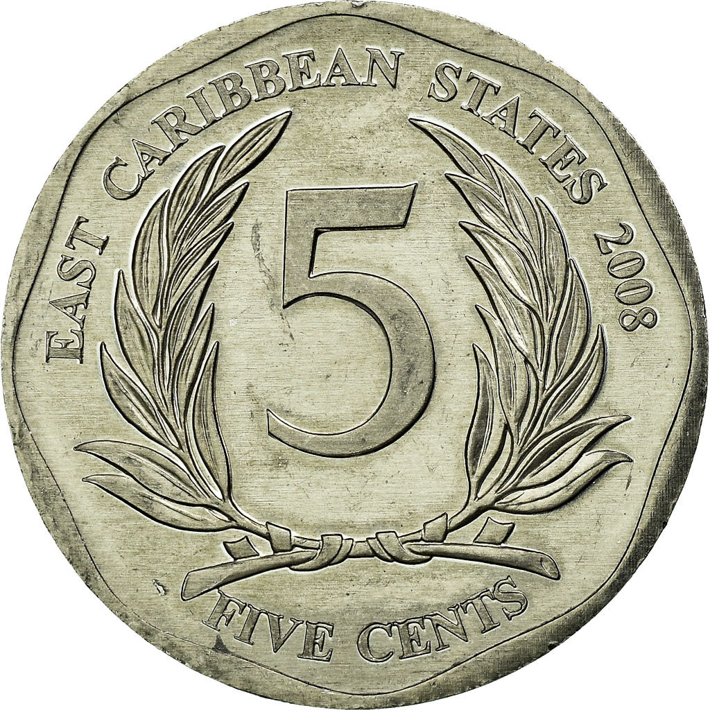 Munten, Staten van de oostelijke Caraïben, Elizabeth II, 5 Cents, 2008, British