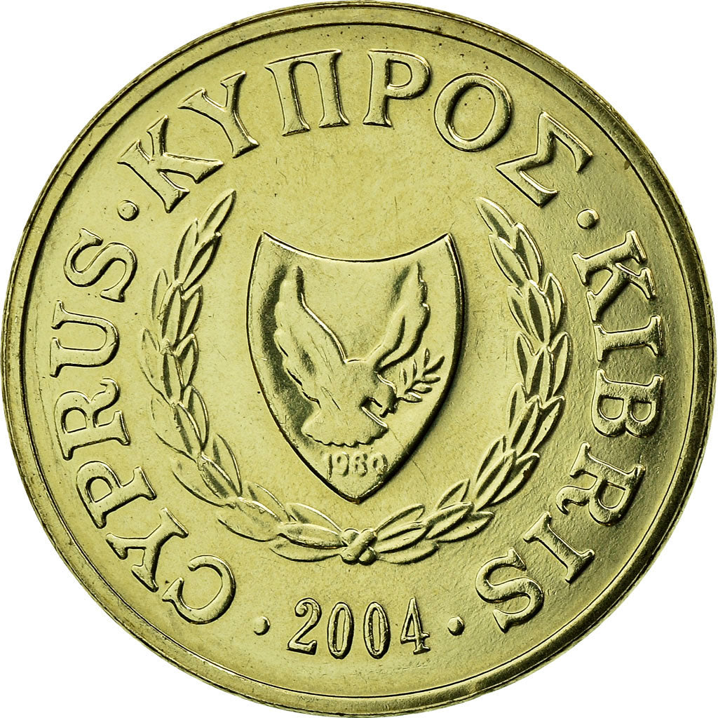 Moneda, Chipre, Cent, 2004, EBC, Níquel - latón, KM:53.3