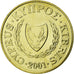 Monnaie, Chypre, 5 Cents, 2001, SUP, Nickel-brass, KM:55.3