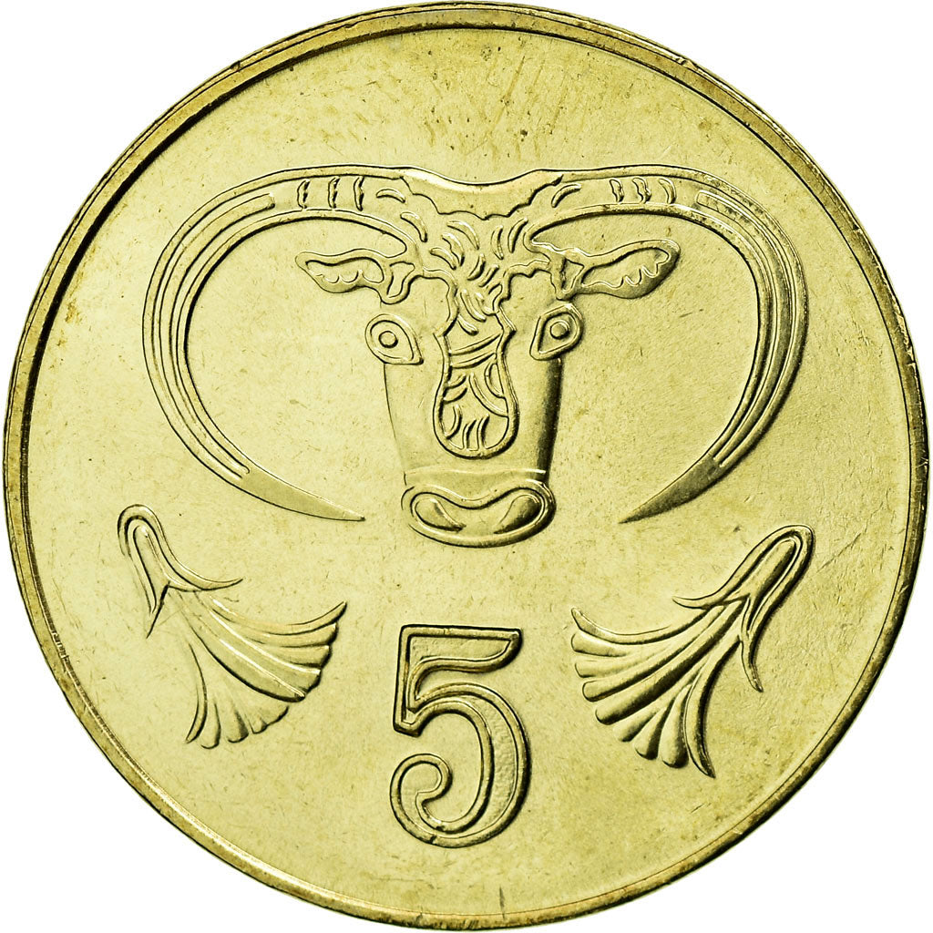 Monnaie, Chypre, 5 Cents, 2001, SUP, Nickel-brass, KM:55.3