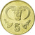 Moeda, Chipre, 5 Cents, 2001, AU(55-58), Níquel-Latão, KM:55.3