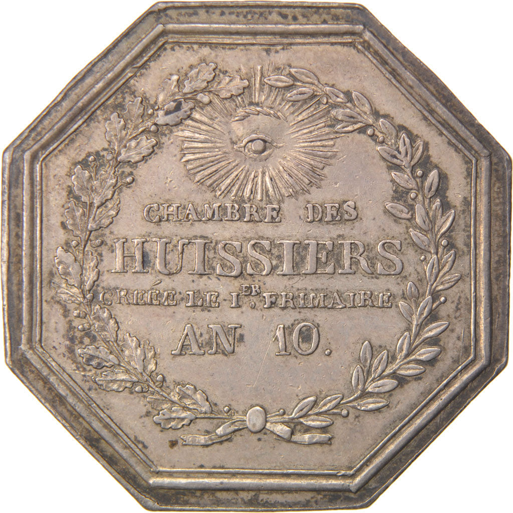 Francia, Token, Justice, 1801, SPL-, Argento