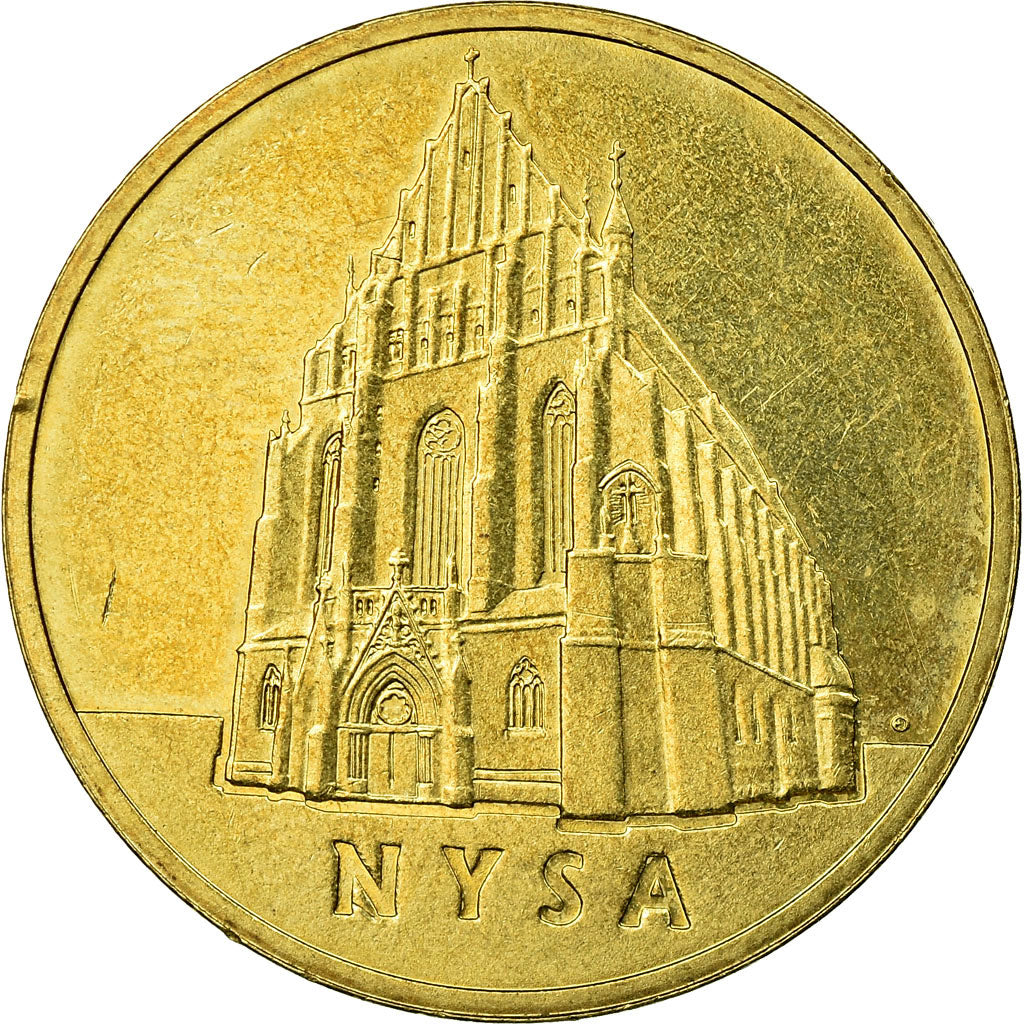 Moeda, Polónia, City of Nysa, 2 Zlote, 2006, Warsaw, EF(40-45), Latão, KM:570