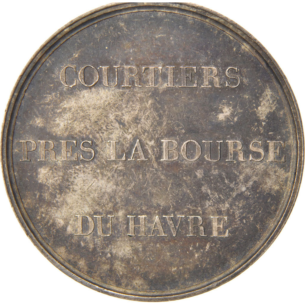 France, Trade Brokers, Token, 1833, AU(55-58), Silver, 18.81