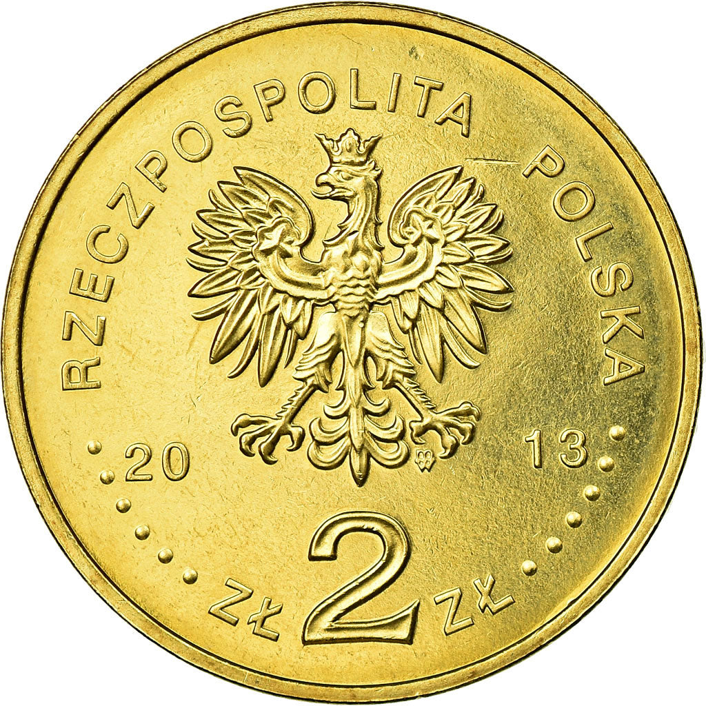 Moneda, Polonia, Witold Lutoslawski, 2 Zlotych, 2013, Warsaw, MBC, Cobre -