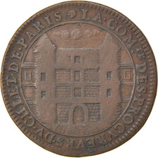 France, Justice, Token, 1664, EF(40-45), Copper, Feuardent #3230, 6.29