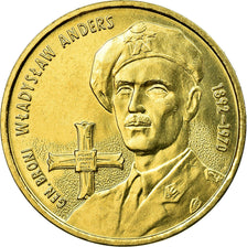 Moneta, Polonia, Gen. Wladyslaw Anders, 2 Zlote, 2002, Warsaw, BB+, Ottone