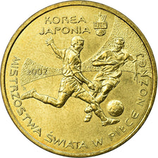 Monnaie, Pologne, World Cup Soccer Games, 2 Zlote, 2002, Warsaw, TTB, Laiton