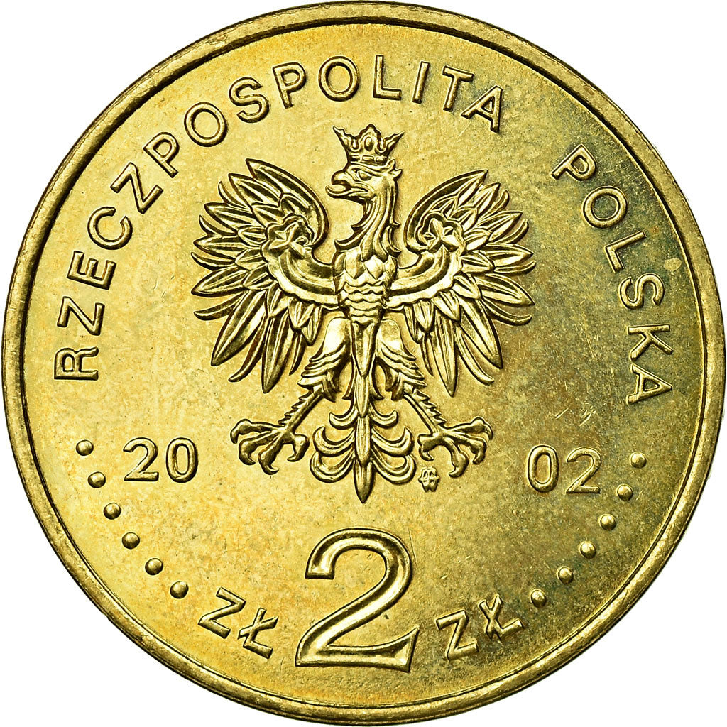 Monnaie, Pologne, World Cup Soccer Games, 2 Zlote, 2002, Warsaw, TTB, Laiton