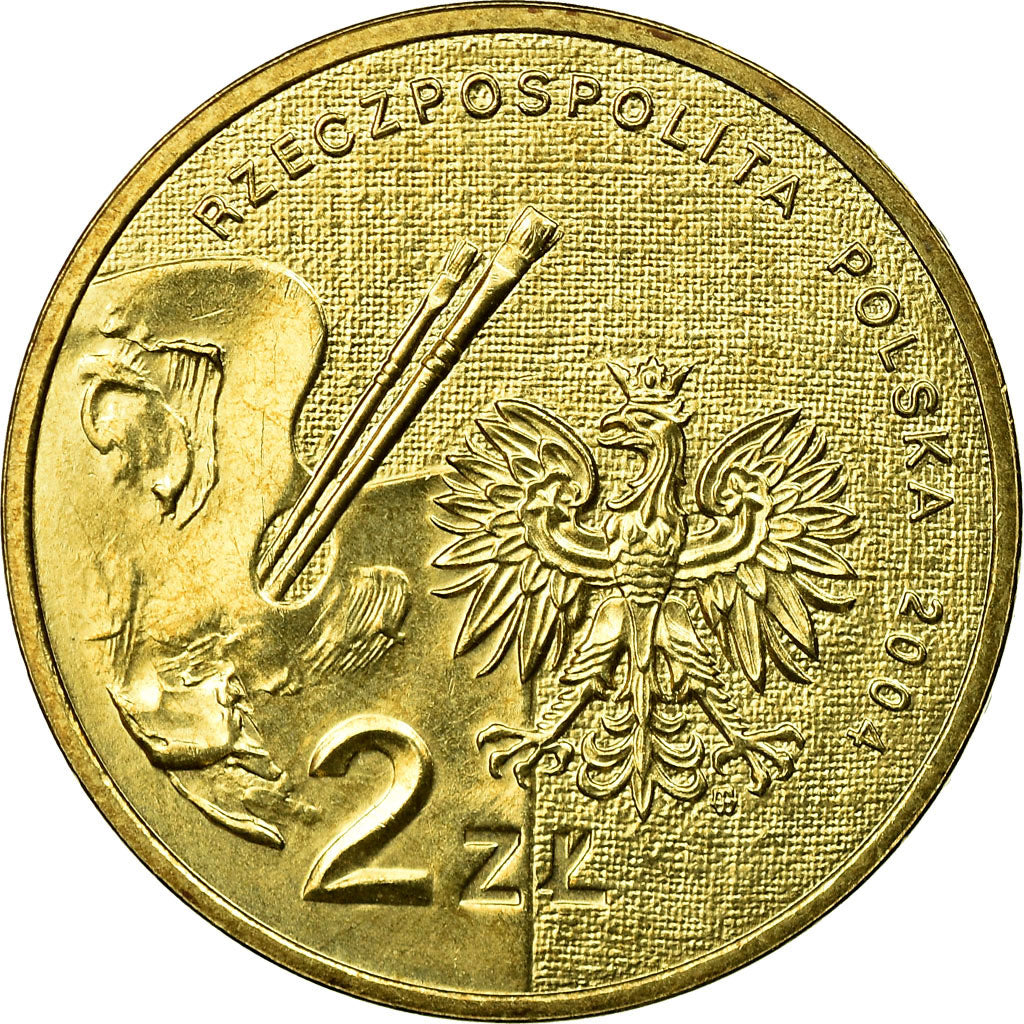 Moneda, Polonia, Stanislaw Wyspianski (1869-1907), 2 Zlote, 2004, Warsaw, EBC
