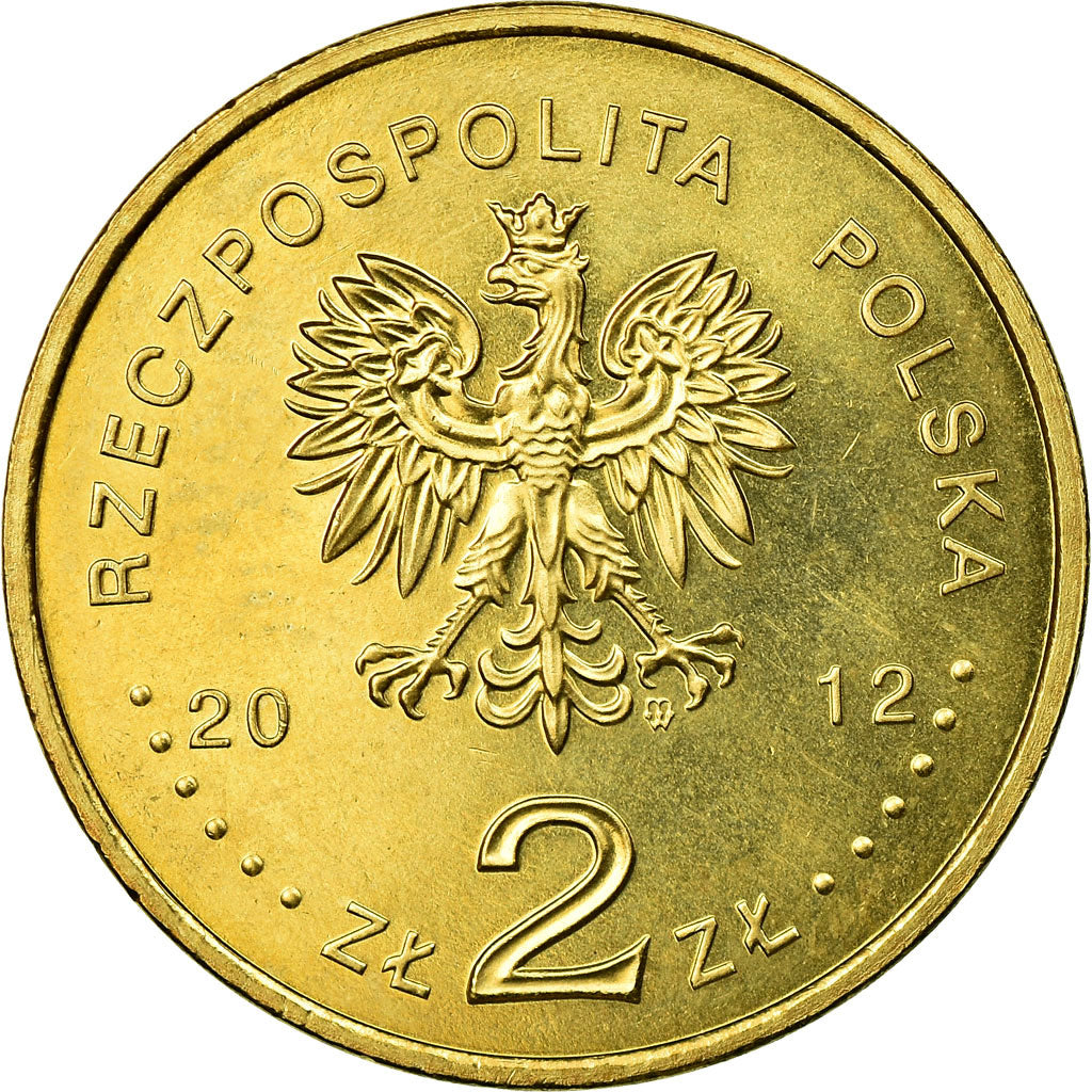 Moneta, Polska, Orzel, submarine, 2 Zlote, 2012, Warsaw, EF(40-45), Mosiądz