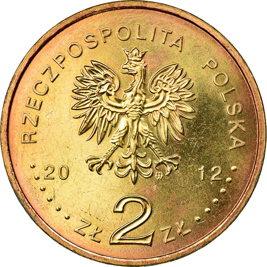 Moneta, Polska, Orzel, submarine, 2 Zlote, 2012, Warsaw, VF(30-35), Mosiądz