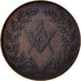 France, Masonic, Token, MS(60-62), Copper, Labouret #341, 8.31
