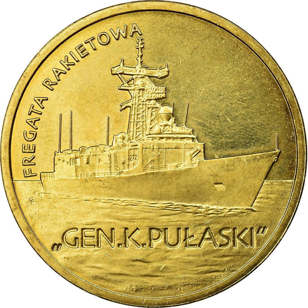 Moneda, Polonia, Polish Ships - ORP Gen. K. Pulaski Guided-Missile Frigate, 2