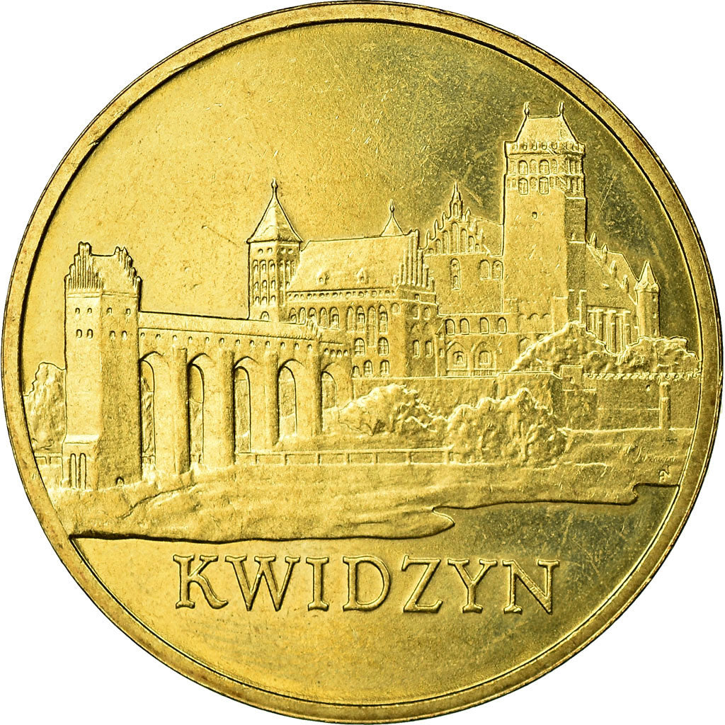 Coin, Poland, Kwidzyn Castle, 2 Zlote, 2007, Warsaw, EF(40-45), Brass, KM:577