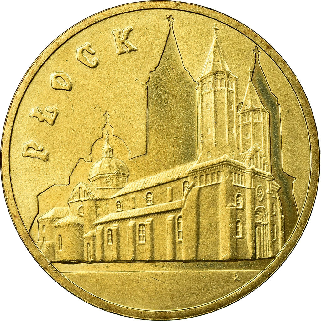 Moneda, Polonia, PLOCK, 2 Zlote, 2007, Warsaw, MBC, Latón, KM:617