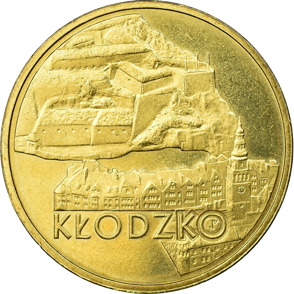 Moneda, Polonia, KLODZKO, 2 Zlote, 2007, Warsaw, EBC, Latón, KM:624