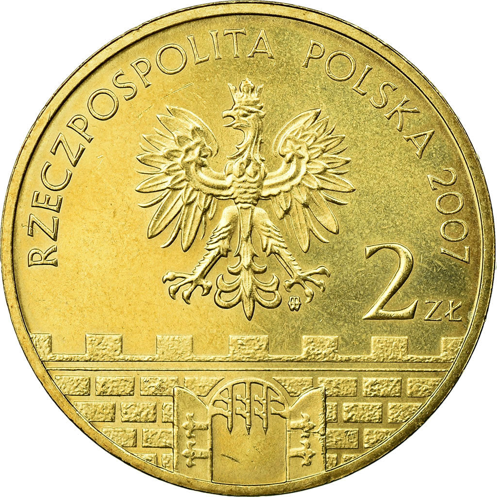 Moneda, Polonia, KLODZKO, 2 Zlote, 2007, Warsaw, EBC, Latón, KM:624