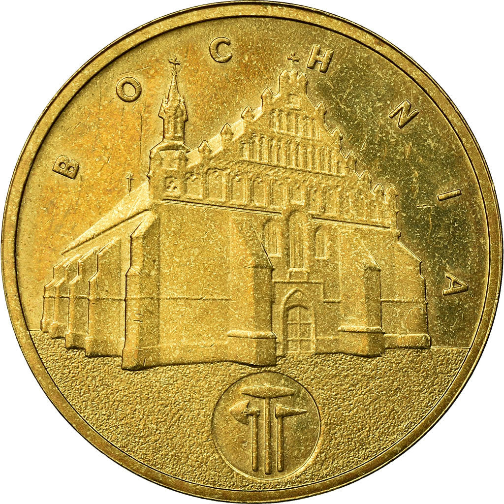 Münze, Polen, Bochnia church, 2 Zlote, 2006, Warsaw, SS, Messing, KM:543