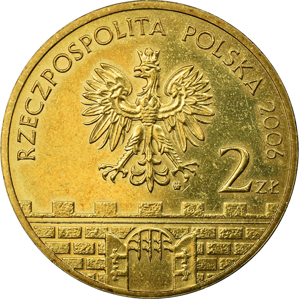 Münze, Polen, Bochnia church, 2 Zlote, 2006, Warsaw, SS, Messing, KM:543