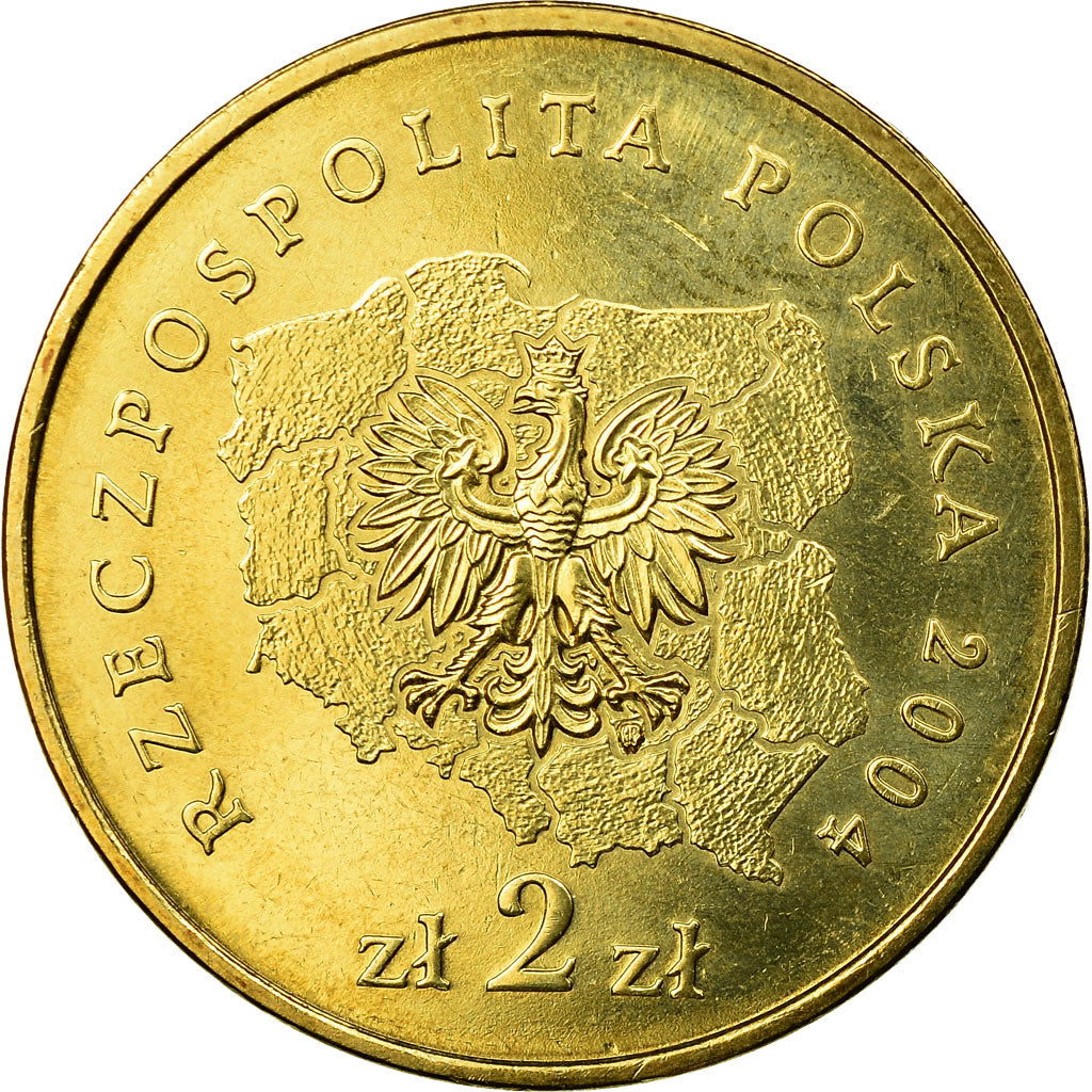 Coin, Poland, Dolnoslaskie (Lower Silesian) District, 2 Zlote, 2004, Warsaw
