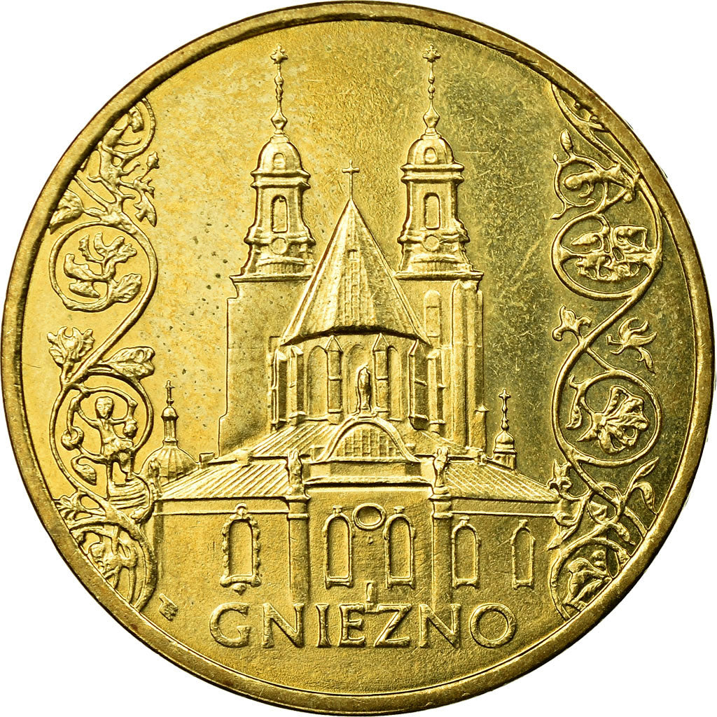 Monnaie, Pologne, City of Gniezno, 2 Zlote, 2005, Warsaw, TTB, Laiton, KM:564