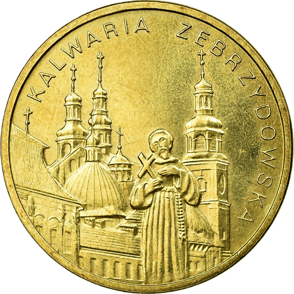 Munten, Polen, City of Kalwaria Zebrzydowska, 2 Zlote, 2010, Warsaw, ZF, Tin