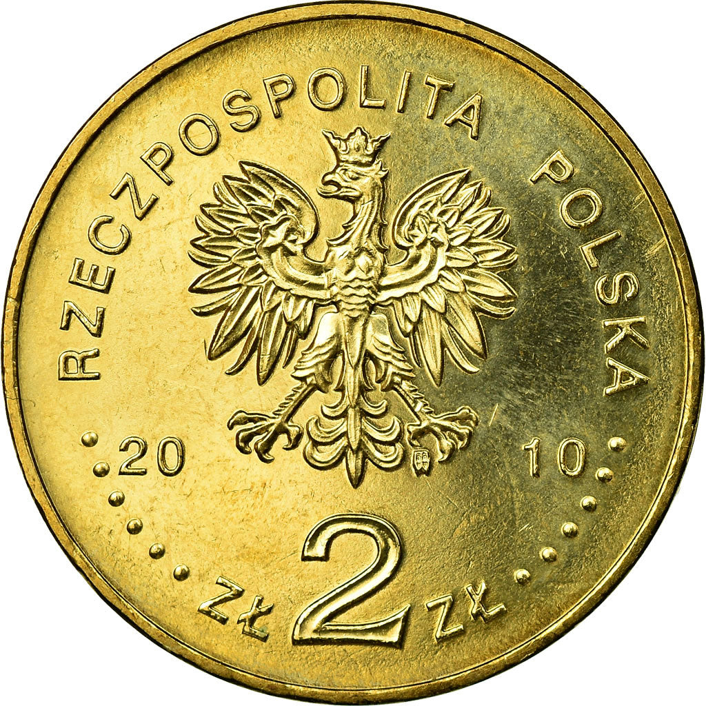 Munten, Polen, City of Katowice, 2 Zlote, 2010, Warsaw, PR, Tin, KM:761