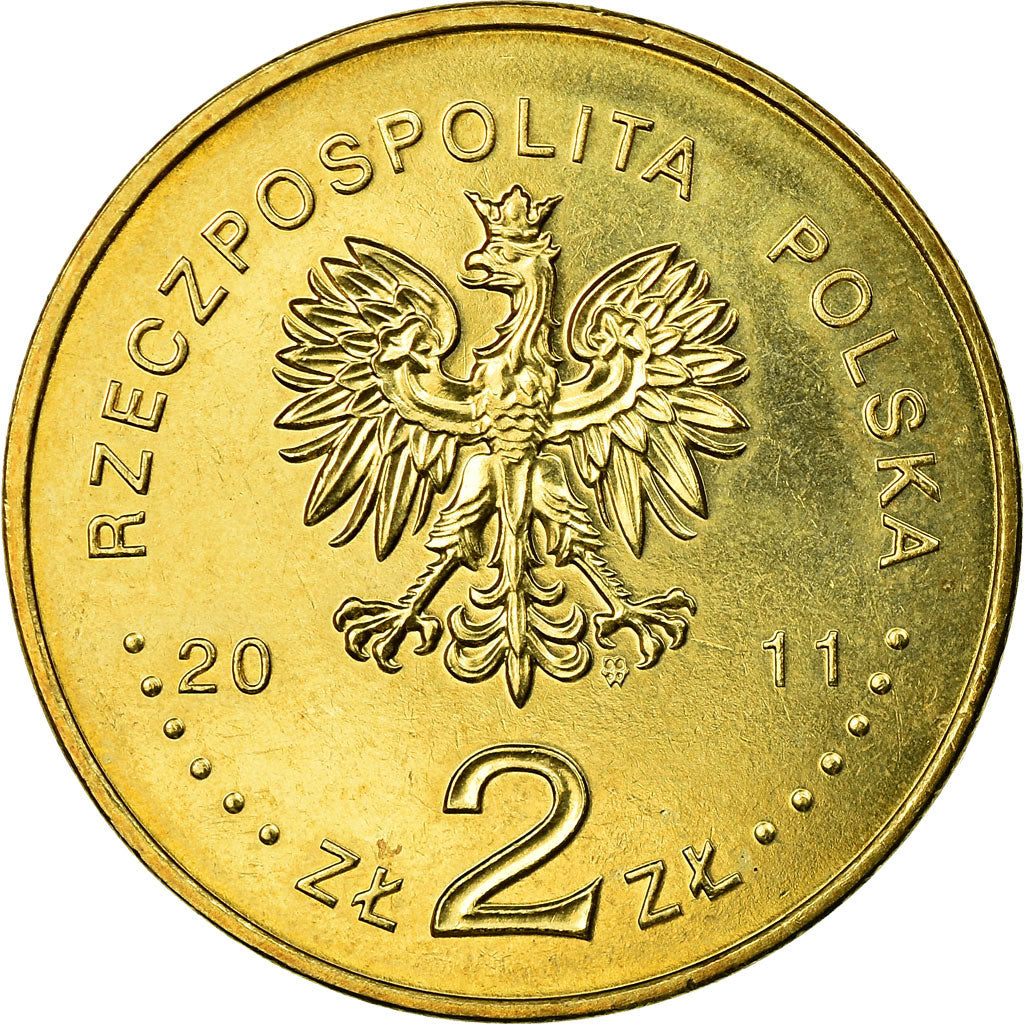 Coin, Poland, Krakow, 2 Zlote, 2011, Warsaw, EF(40-45), Brass, KM:805