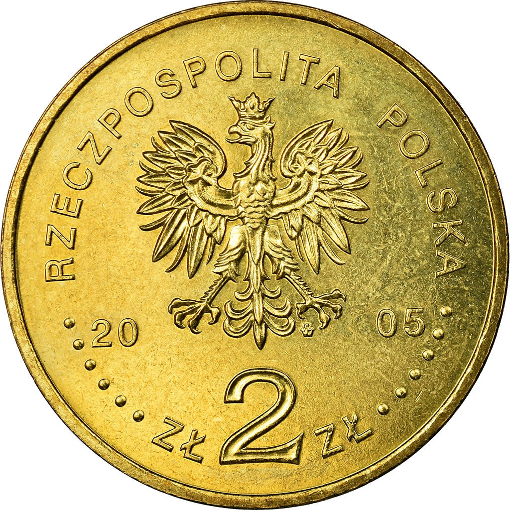 Moneta, Polonia, Bust of King Stanislaus Poniatowski, 2 Zlote, 2005, Warsaw, BB