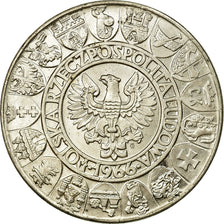 Moneta, Polonia, Polish Millennium, 100 Zlotych, 1966, Warsaw, SPL-, Argento