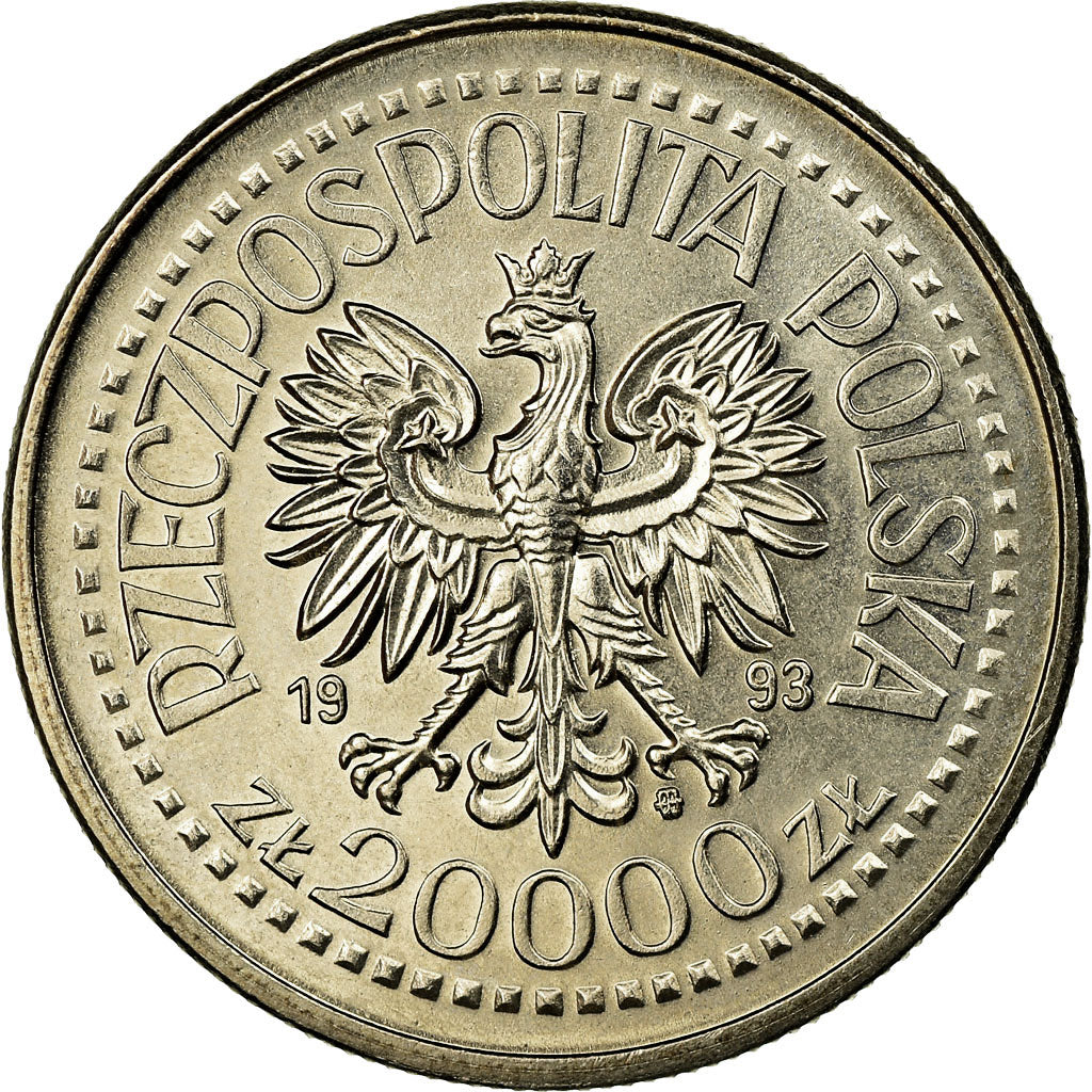 Monnaie, Pologne, Kazimierz IV, 20000 Zlotych, 1993, Warsaw, SUP, Copper-nickel