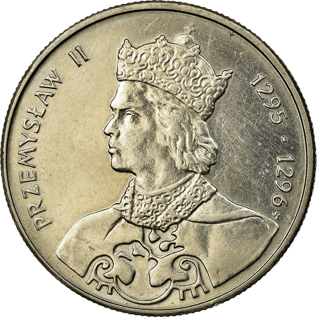 Moneta, Polonia, King Przemyslaw II, 100 Zlotych, 1985, Warsaw, BB, Rame-nichel