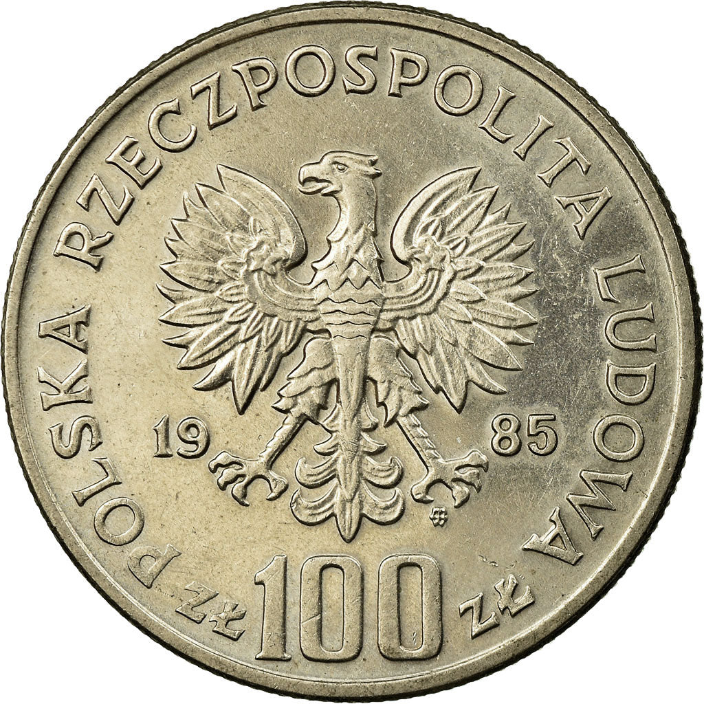 Moneta, Polonia, King Przemyslaw II, 100 Zlotych, 1985, Warsaw, BB, Rame-nichel