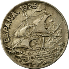 Coin, Spain, Alfonso XIII, 25 Centimos, 1925, Madrid, EF(40-45), Copper-nickel