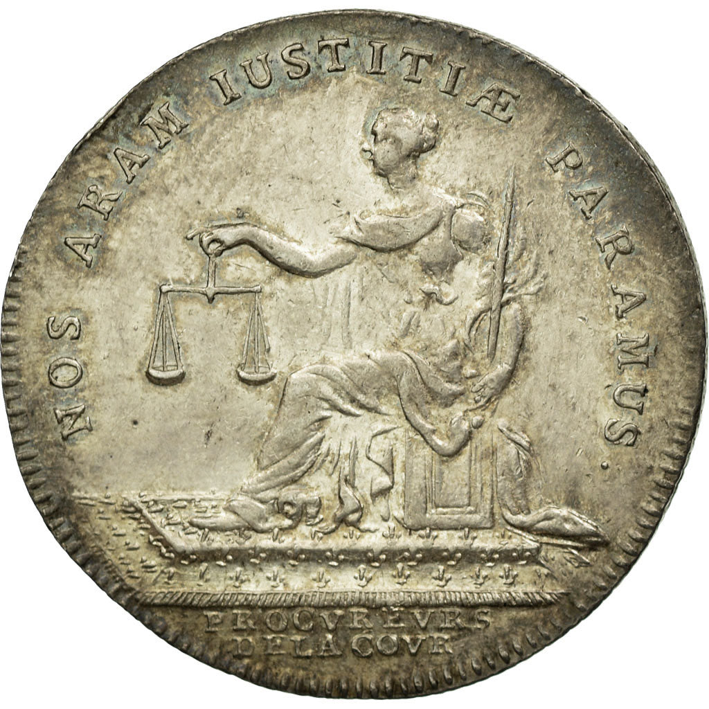 France, Token, Justice, AU(55-58), Silver, Feuardent:3223