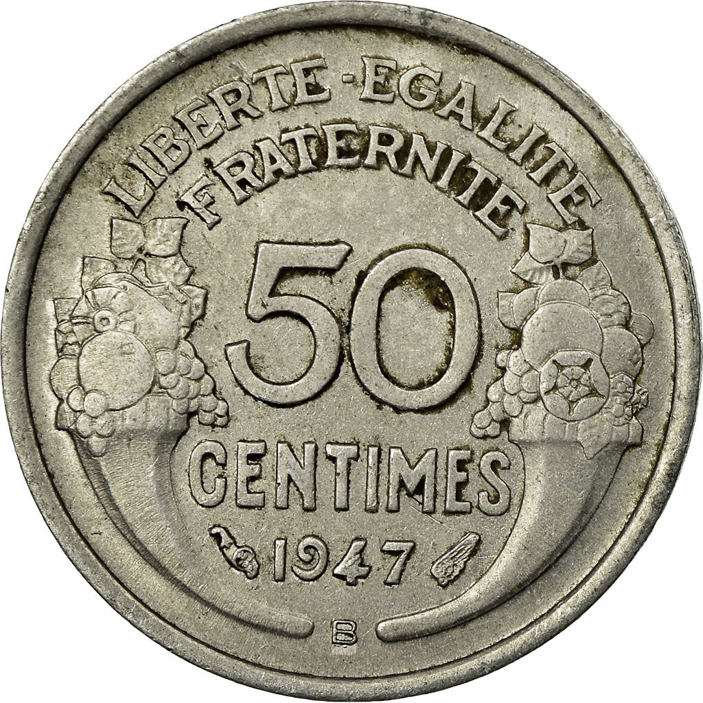 Münze, Frankreich, Morlon, 50 Centimes, 1947, Beaumont - Le Roger, SS