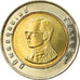 Coin, Thailand, Rama IX, 10 Baht, 1997, MS(63), Bi-Metallic, KM:227